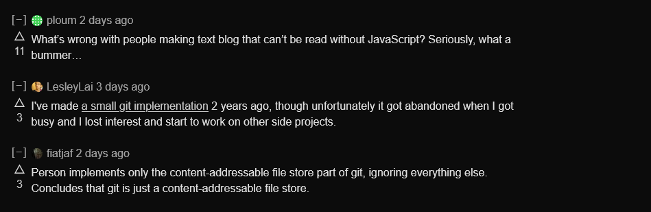 Comments from lobste.rs